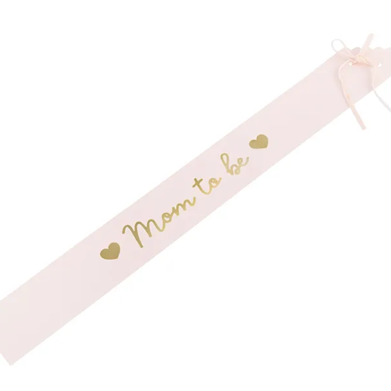 Écharpe "Mom to be" rose