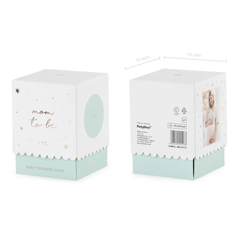 Echarpe "Mom to be" bleu