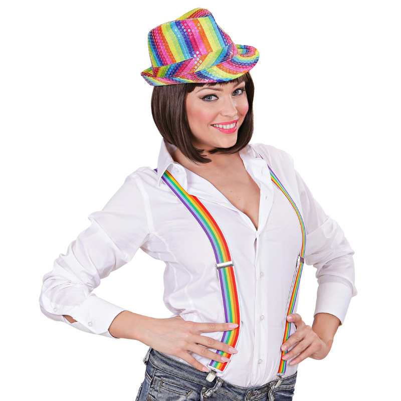 Bretelles Élastiques Arc-en-Ciel