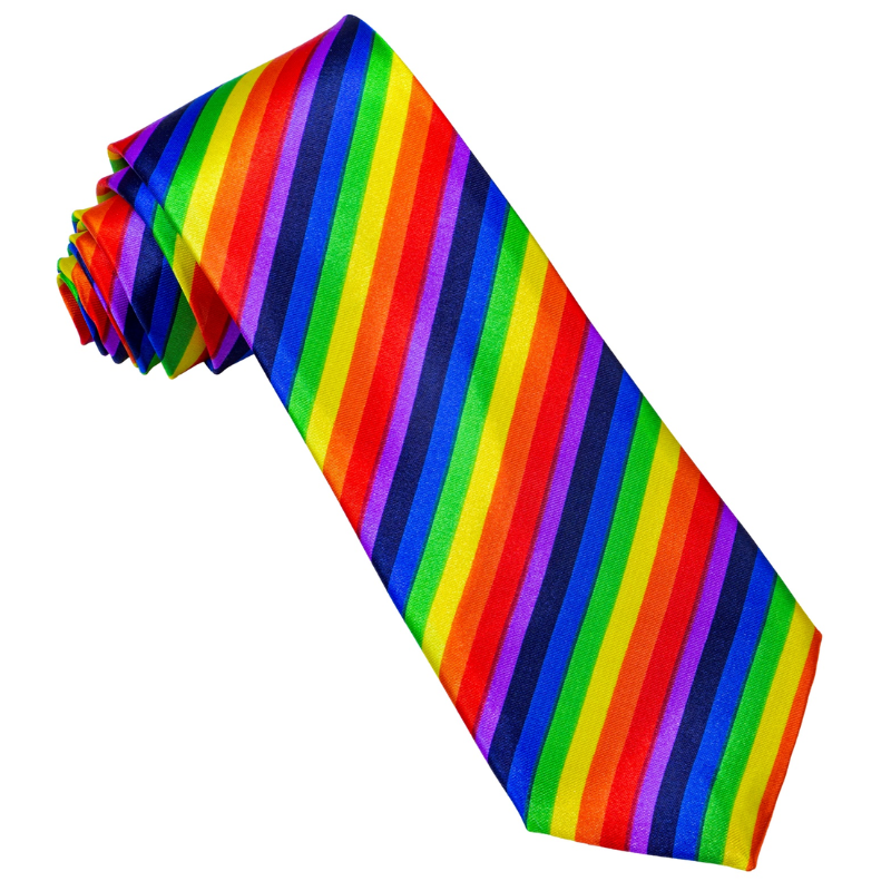 Cravate arc-en-ciel