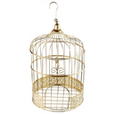 Cage en métal doré