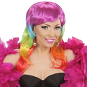 Perruque longue Arc-en-ciel pour femme