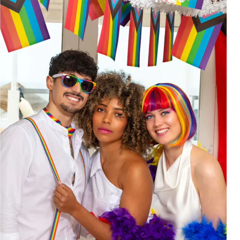 Set d'accessoires arc-en-ciel