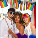 Set d'accessoires arc-en-ciel