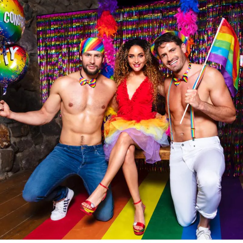 Set d'accessoires arc-en-ciel