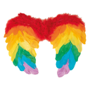 Mini ailes en plumes arc-en-ciel
