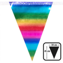 Guirlande de fanions arc-en-ciel géante