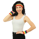 Set bandeau et poignets arc-en-ciel