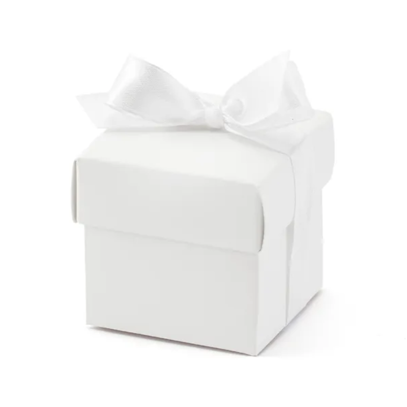 10 Boîtes à dragées blanches