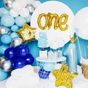 Guirlande de ballons bleu