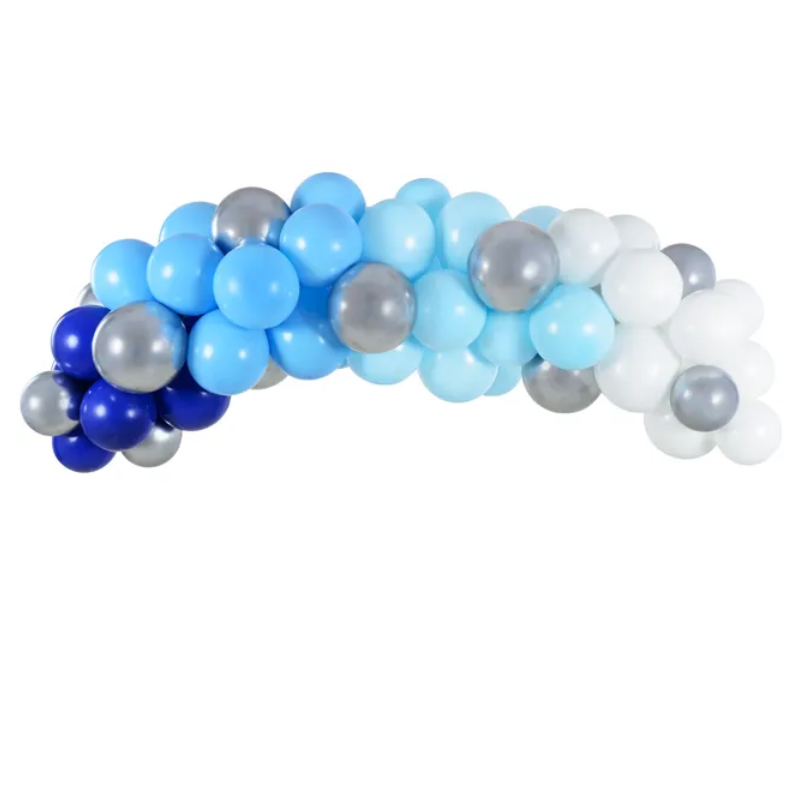 Guirlande de ballons bleu