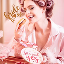 Cake topper "Bride to be" rose gold