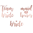 Tatouages temporaires "Team Bride"