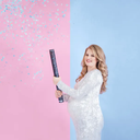 Canon à confettis Gender reveal bleu