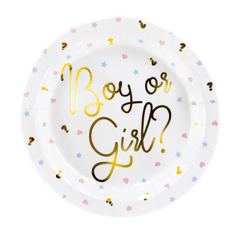 6 Assiettes "Boy or Girl ?"