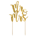 Cake topper 'Mr & Mrs' or