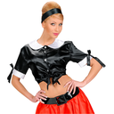 Top en satin pour femme 