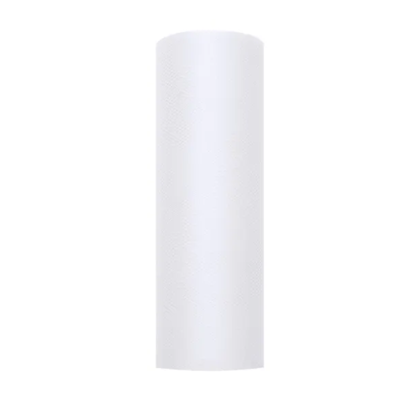 Rouleau de tulle blanc