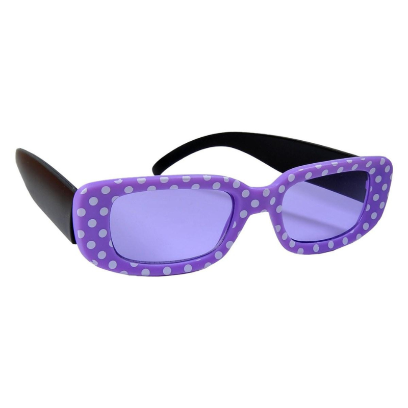 Lunettes retro 2 couleurs ass.