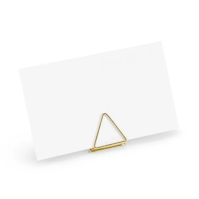 10 Porte-cartes triangles or