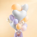 Ballon cœur blanc 75 cm
