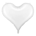 Ballon cœur blanc 75 cm