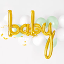 Ballon script "Baby" or 75 cm