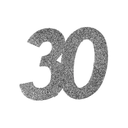 Confettis 30 ans paillettes argent