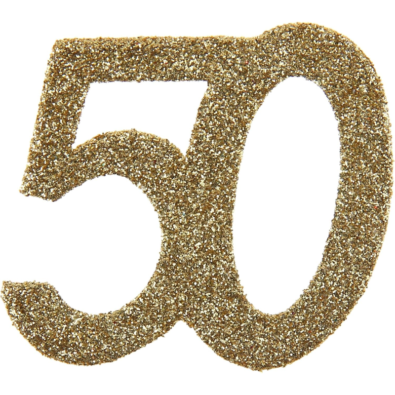 Confettis 50 ans paillettes or