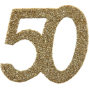 Confettis 50 ans paillettes or