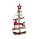 Structure en bois Joyeux Noël avec directions 43cm