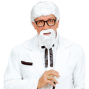 Perruque et barbe du Colonel du Kentucky