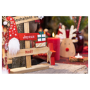Structure en bois Joyeux Noël avec directions 43cm