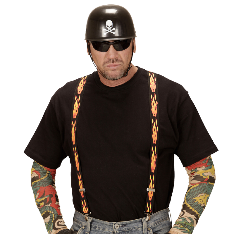 Casque de Moto avec tête de mort
