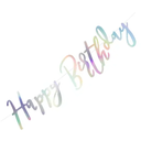 Guirlande "Happy Birthday" irisé