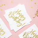 Serviettes de table "Happy Birthday"