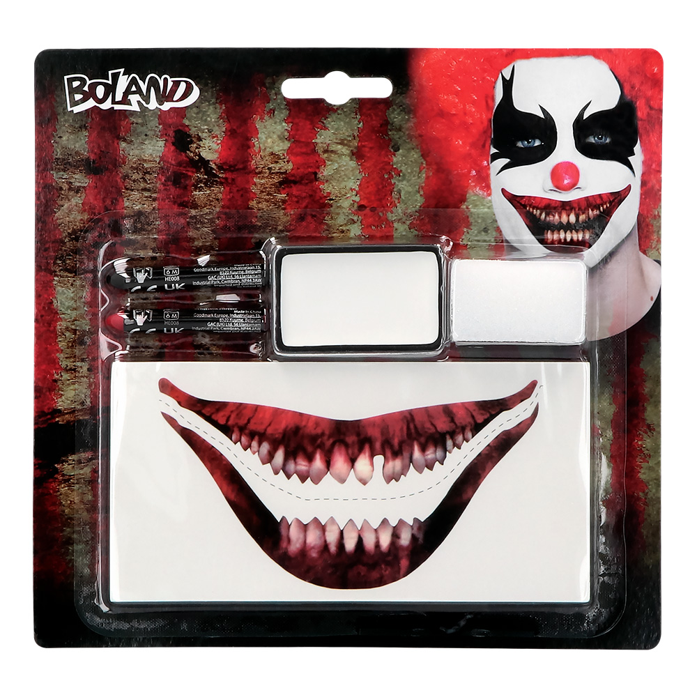 Kit maquillage clown horrifique