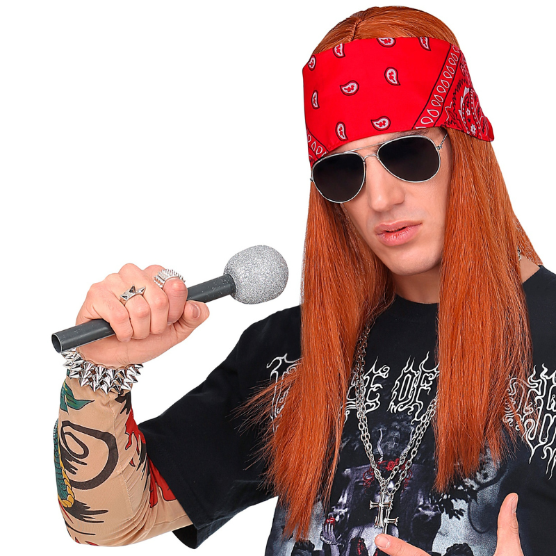 Kit perruque, bandana et lunettes de soleil Axel