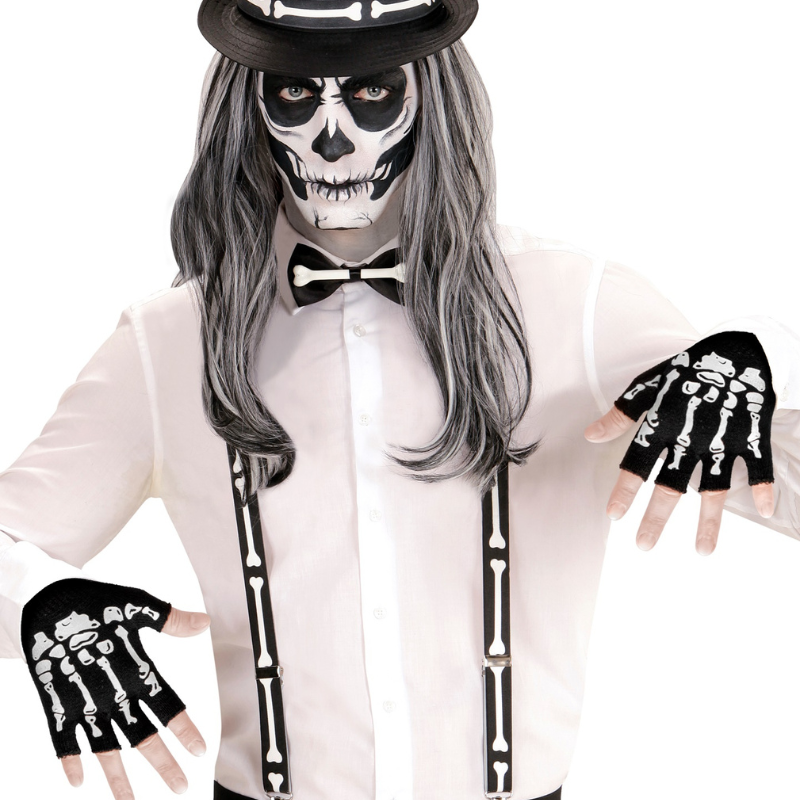 Mitaines squelettes - Halloween 
