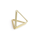 Porte cartes triangles dorés, paquet de 10 pcs