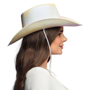 Chapeau de Cowboy blanc irisé