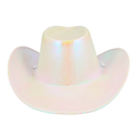 Chapeau de Cowboy blanc irisé