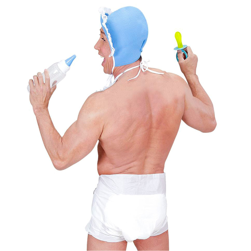 Set d'accessoires de bébé pour adulte bleu