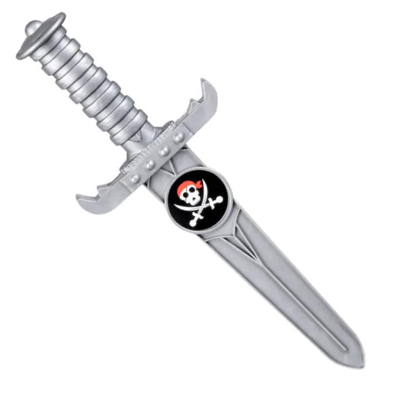 Set de pirate avec télescope, monnaie et couteau plastique