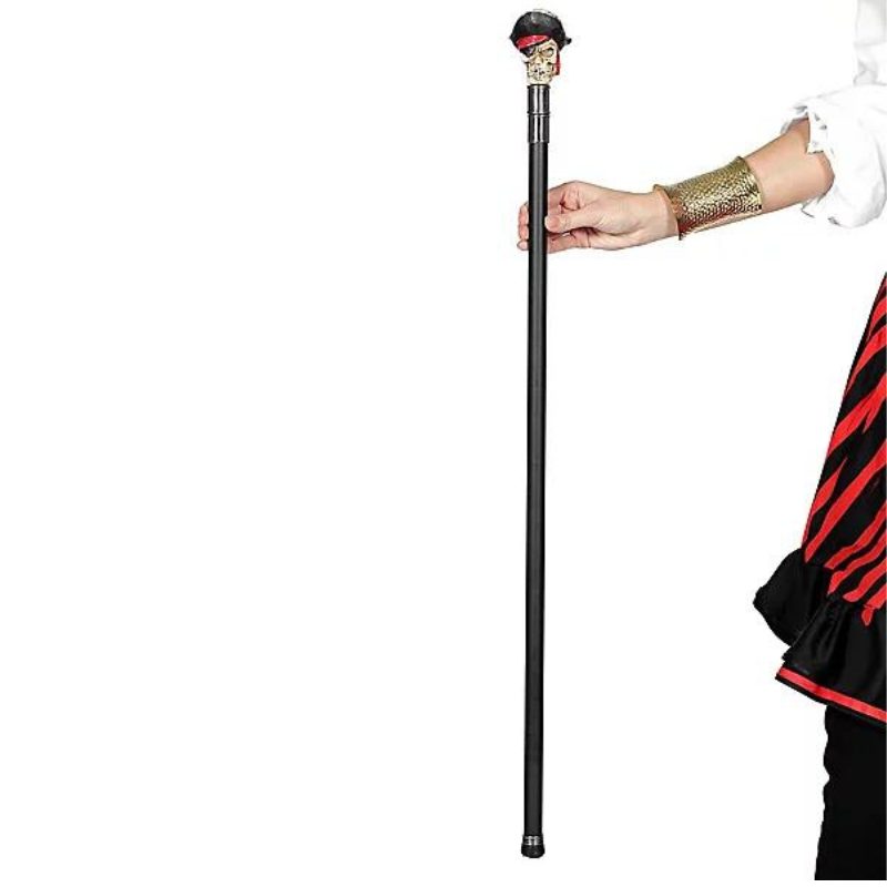 Canne tête de mort pirate