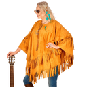 Poncho en Daim Brun