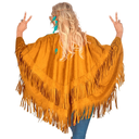 Poncho en Daim Brun