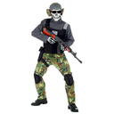 Déguisement de soldat squelette pour garçon