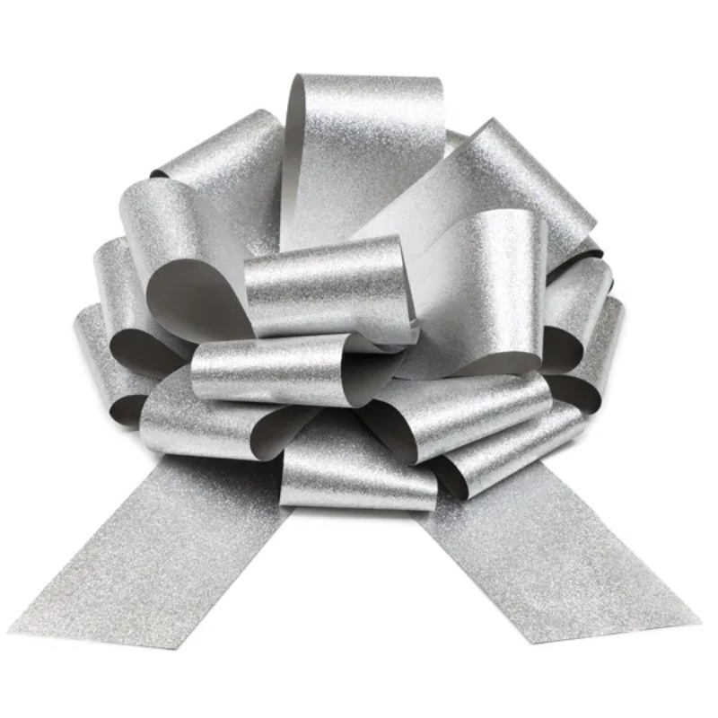 Nœud automatique argent 30 cm