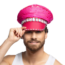 Casquette Sandy Candy sequins réversibles rose/irisé